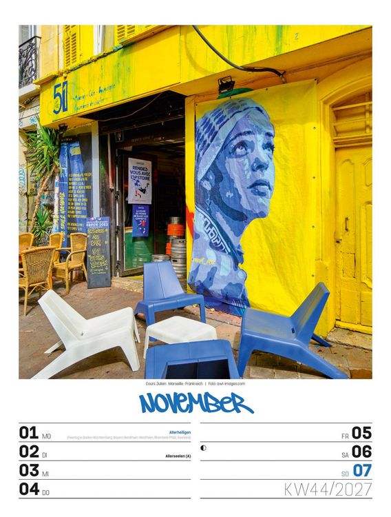 Produktbild: Street Art Wochenplaner Kalender 2027