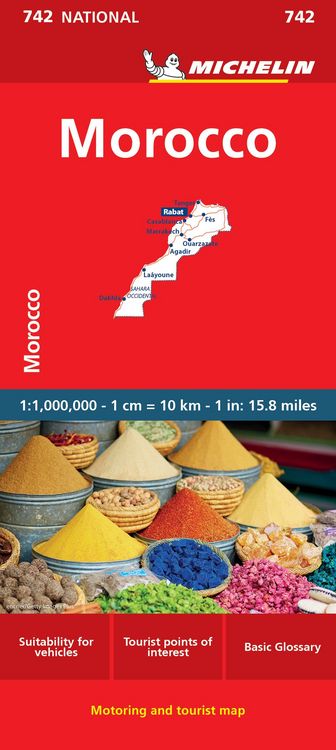 Produktbild: Michelin Map Africa Morocco 742