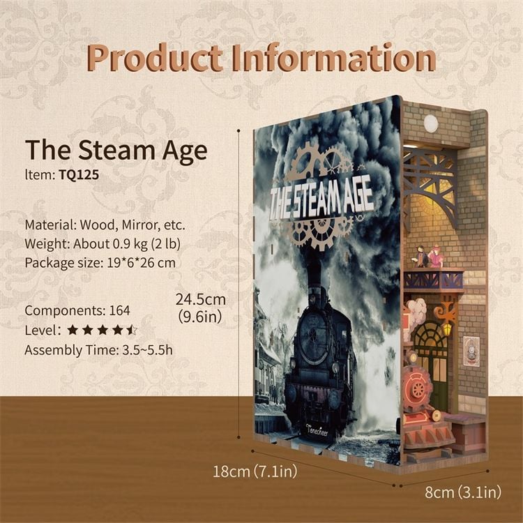 Book Nook DIY Bücherecke The Steam Age