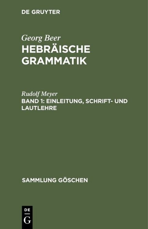 Produktbild: Einleitung, Schrift- und Lautlehre