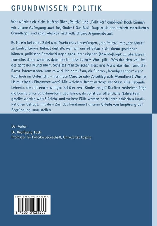 Produktbild: Politische Ethik