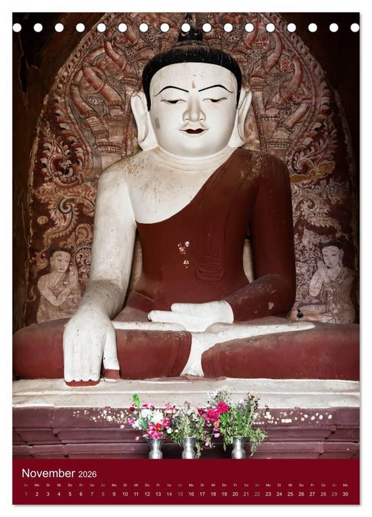 Produktbild: MYANMAR SPIRITUELL 2026 (Tischkalender 2026 DIN A5 hoch), CALVENDO Monatskalender
