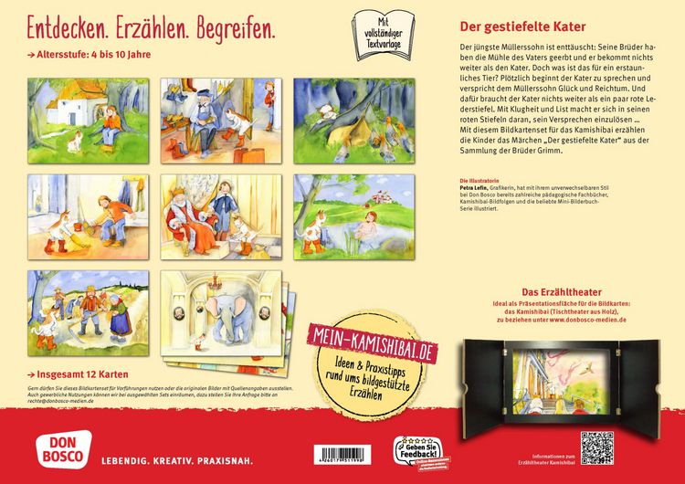 Produktbild: Der gestiefelte Kater. Kamishibai Bildkartenset.