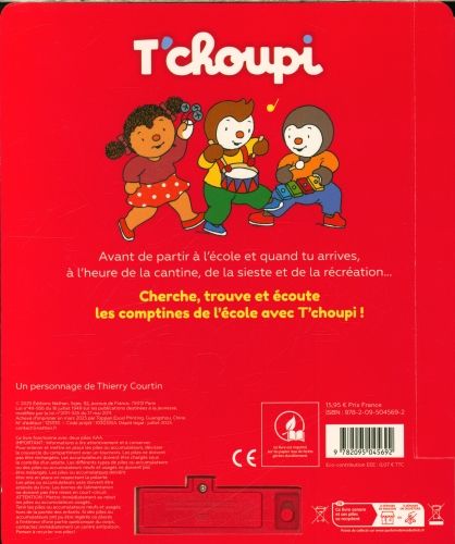 Produktbild: T'choupi &agrave; l'&eacute;cole : cherche et trouve sonore