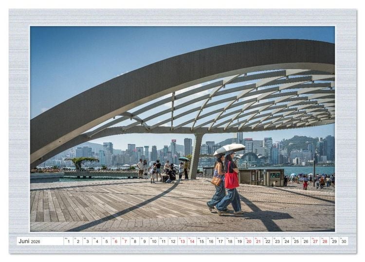 Produktbild: Urbaner Zauber: Das Zentrum Hongkongs (Tischkalender 2026 DIN A5 quer), CALVENDO Monatskalender