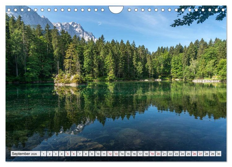 Produktbild: Ein Sommer rund um Garmisch-Partenkirchen (Wandkalender 2026 DIN A4 quer), CALVENDO Monatskalender