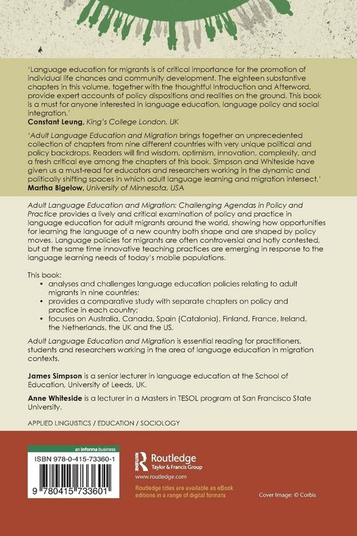 Produktbild: Adult Language Education and Migration