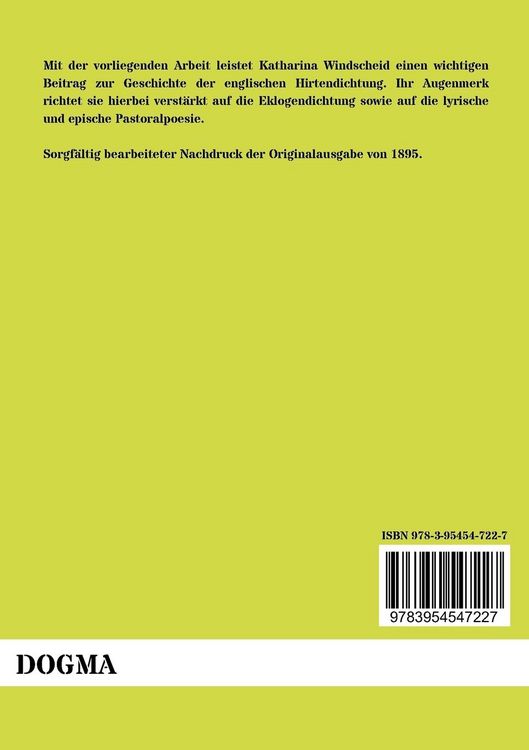 Produktbild: Die englische Hirtendichtung von 1579 - 1625