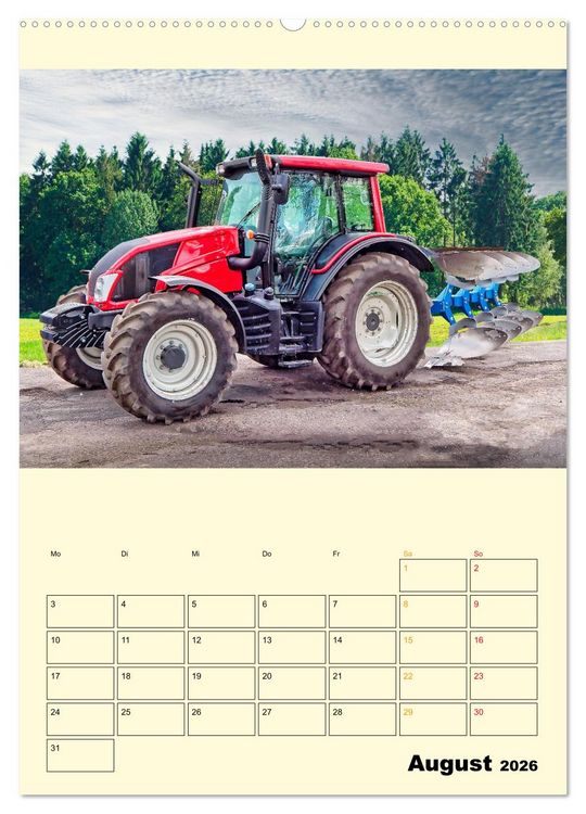 Produktbild: Traktor Giganten (Wandkalender 2026 DIN A2 hoch), CALVENDO Monatskalender