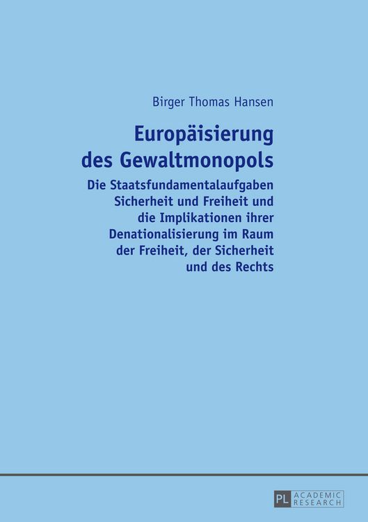 Produktbild: Europaeisierung des Gewaltmonopols