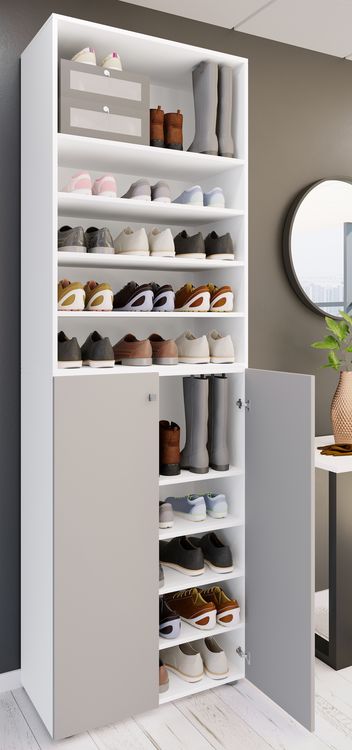 Produktbild: XL Holz Gro&szlig;er Schuhschrank Schuhkommode Lona 10