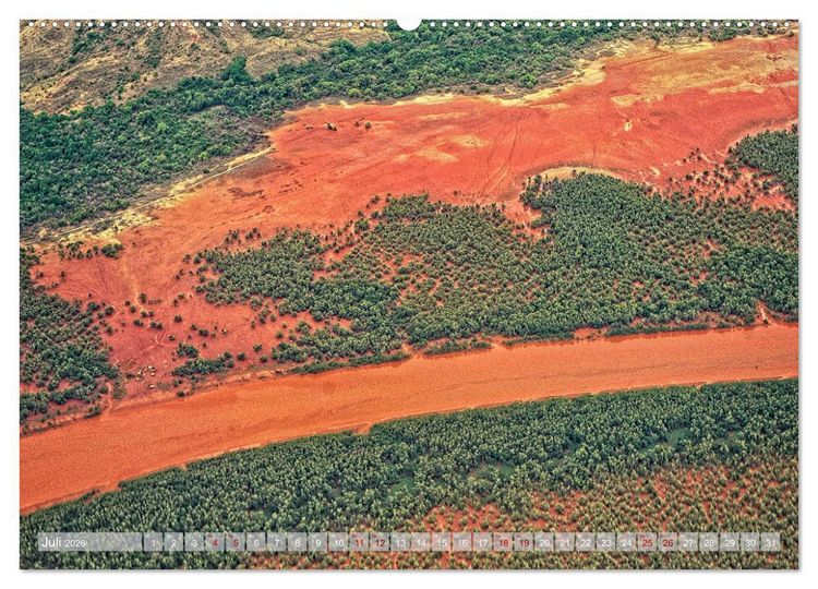 Produktbild: Afrika von oben (hochwertiger Premium Wandkalender 2026 DIN A2 quer), Kunstdruck in Hochglanz