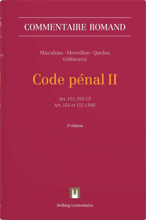 Produktbild: Code p&eacute;nal II (CP II)