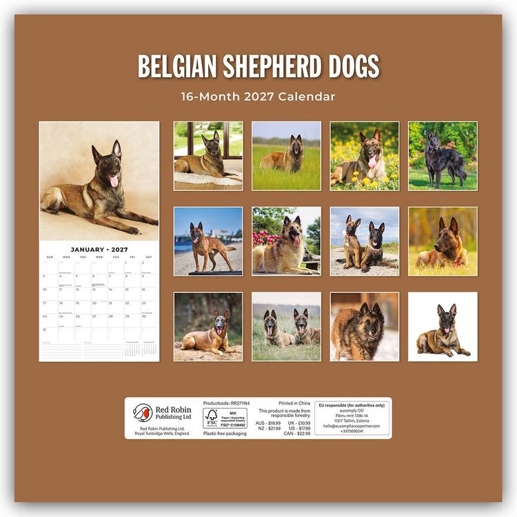 Produktbild: Belgian Shepherd &ndash; Belgischer Sch&auml;ferhund 2027 &ndash; 16-Monatskalender