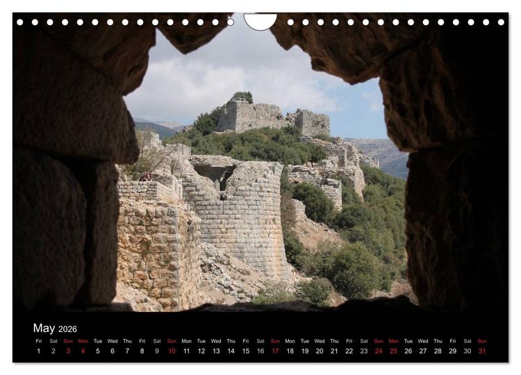 Produktbild: Monuments of Israel 2026 (Wall Calendar 2026 DIN A4 landscape), CALVENDO 12 Month Wall Calendar