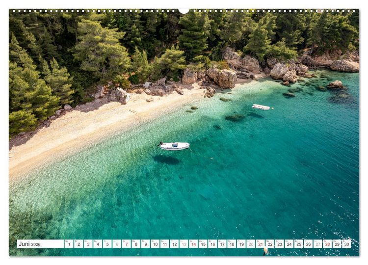 Produktbild: Kroatien von oben (hochwertiger Premium Wandkalender 2026 DIN A2 quer), Kunstdruck in Hochglanz