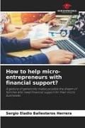 Produktbild: How to help micro-entrepreneurs with financial support?