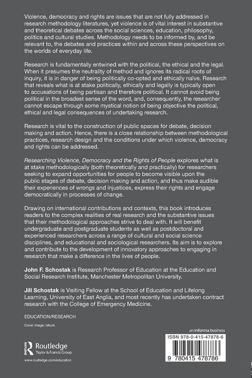 Produktbild: Researching Violence, Democracy and the Rights of People
