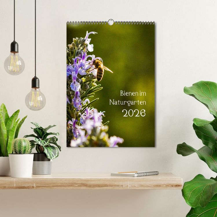 Produktbild: Bienen im Naturgarten (Wandkalender 2026 DIN A3 hoch), CALVENDO Monatskalender