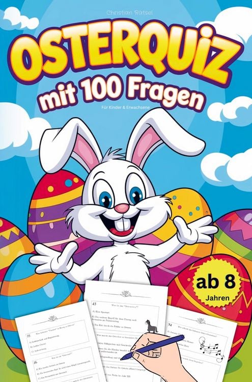 Produktbild: Osterquiz mit 100 Fragen f&uuml;r Kinder & Erwachsene