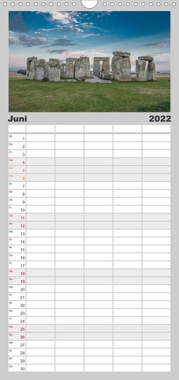 Produktbild: Familienplaner Foto-Momente S&uuml;d-England - Magische Orte (Wandkalender 2022 , 21 cm x 45 cm, hoch)