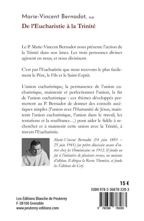 Produktbild: De l'Eucharistie &agrave; la Trinit&eacute;
