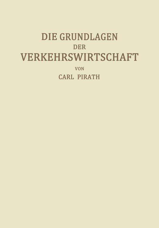 Produktbild: Die Grundlagen der Verkehrswirtschaft