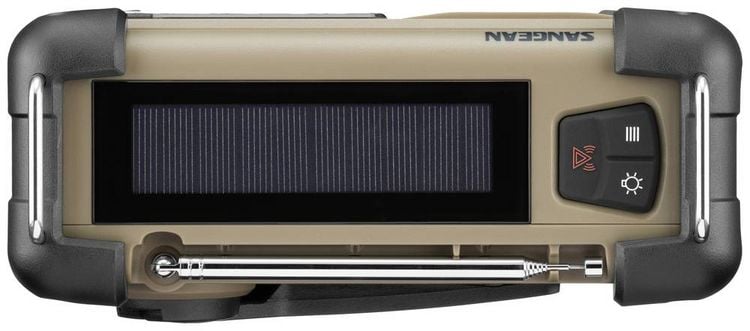 Produktbild: Sangean MMR-99 FM Desert Outdoorradio UKW Notfallradio, Bluetooth&reg; Solarpanel, spritzwassergesch&uuml;tzt, staubdicht, Taschenlampe Braun