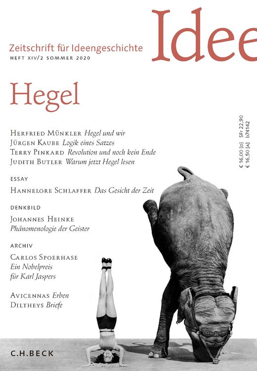 Produktbild: Zeitschrift f&uuml;r Ideengeschichte Heft XIV/2 Sommer 2020