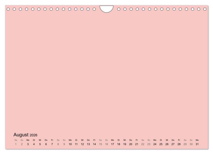 Produktbild: DIY Bastel-Kalender -Warme Pastell Farben- Zum Selbstgestalten (Wandkalender 2026 DIN A4 quer), CALVENDO Monatskalender