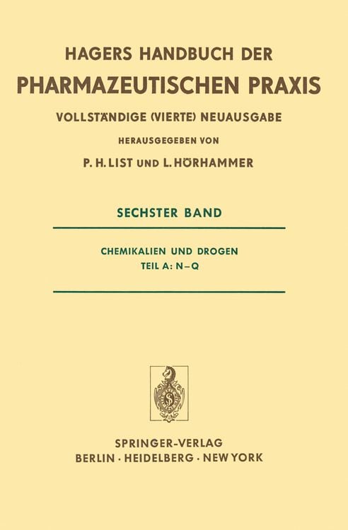 Produktbild: Chemikalien und Drogen Teil A: N-Q