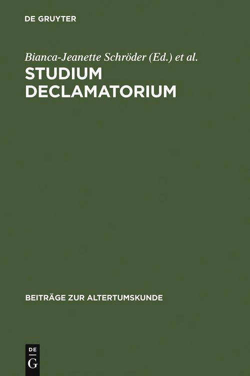 Produktbild: Studium declamatorium