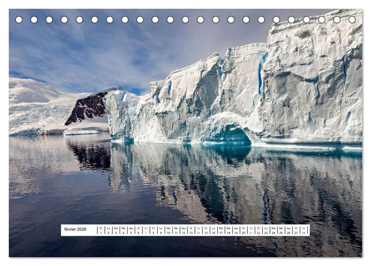 Produktbild: L'Antarctique magique (Calendrier de bureau 2026 DIN A5 vertical), CALVENDO calendrier mensuel