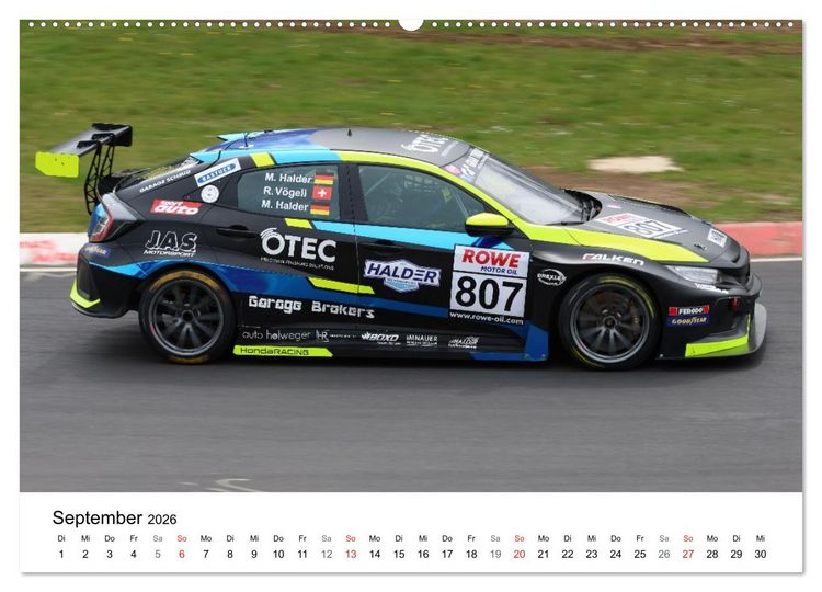Produktbild: VLN Langstrecken Meisterschaft (Wandkalender 2026 DIN A2 quer), CALVENDO Monatskalender