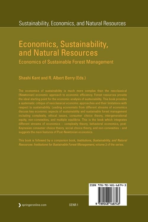 Produktbild: Economics, Sustainability, and Natural Resources