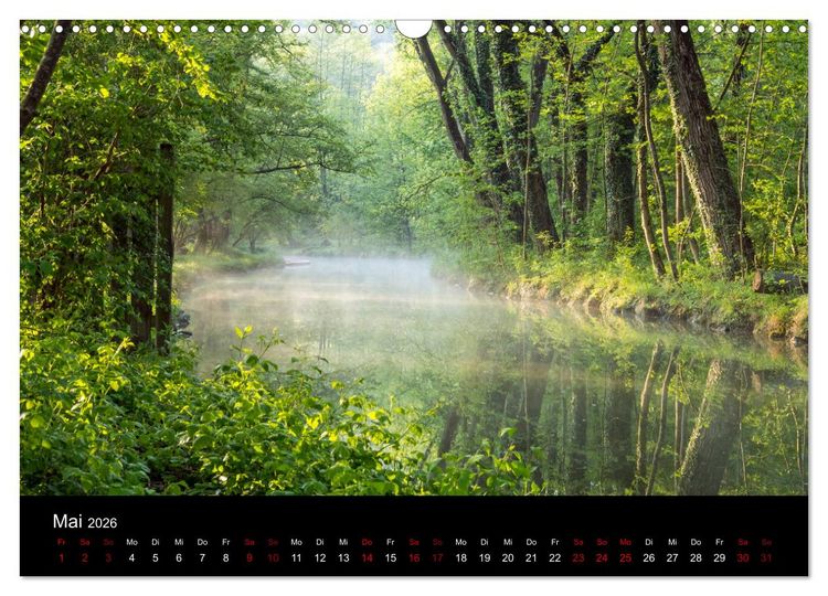 Produktbild: Die Amper - Ansichten eines bayerischen Flusses (Wandkalender 2026 DIN A3 quer), CALVENDO Monatskalender