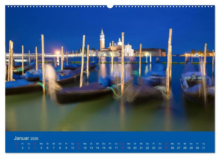 Produktbild: Mein lautloses Venedig (hochwertiger Premium Wandkalender 2026 DIN A2 quer), Kunstdruck in Hochglanz