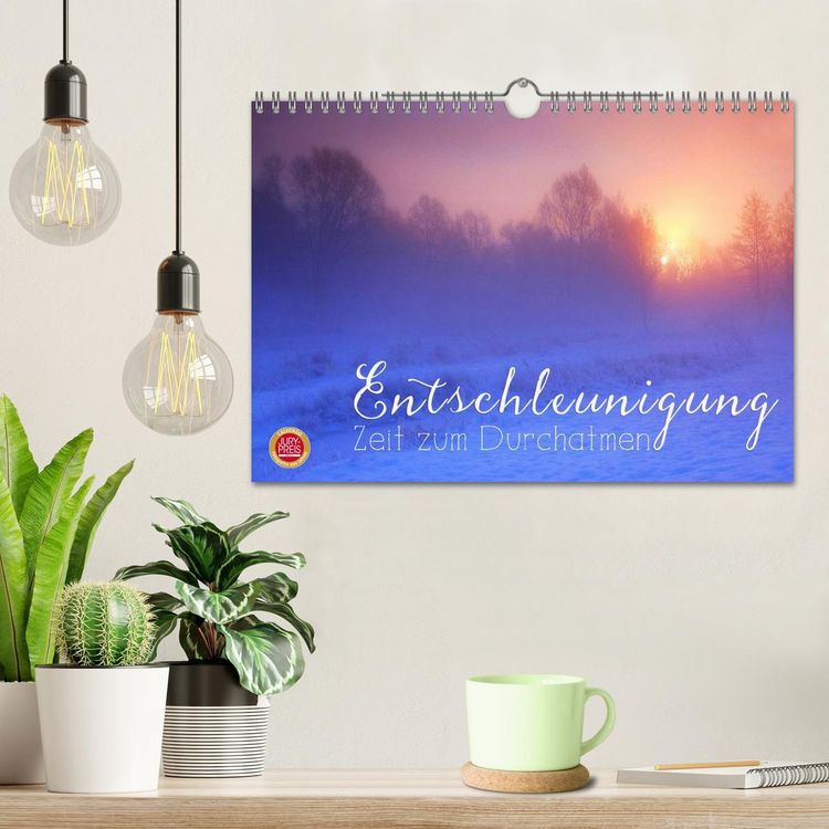 Produktbild: Entschleunigung - Zeit zum Durchatmen (Wandkalender 2026 DIN A4 quer), CALVENDO Monatskalender