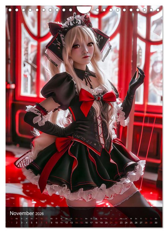 Produktbild: Anime-Girls - Japanische Kawaii-Sch&ouml;nheiten im Anime-Stil (Wandkalender 2026 DIN A4 hoch), CALVENDO Monatskalender