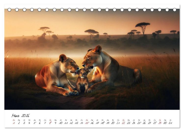 Produktbild: Die besten Naturbilder des Jahres - Einzigartige Augenblicke (Tischkalender 2026 DIN A5 quer), CALVENDO Monatskalender