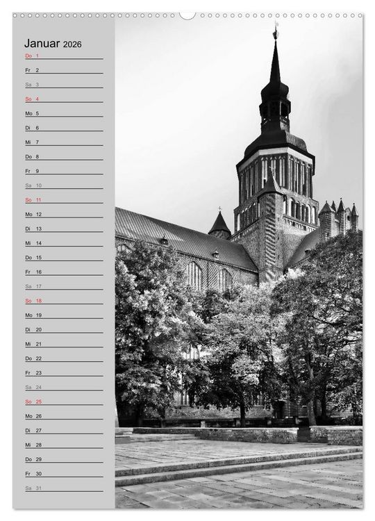 Produktbild: Stralsund. Ein Hauch l&auml;ngst vergangener Zeiten (Wandkalender 2026 DIN A2 hoch), CALVENDO Monatskalender