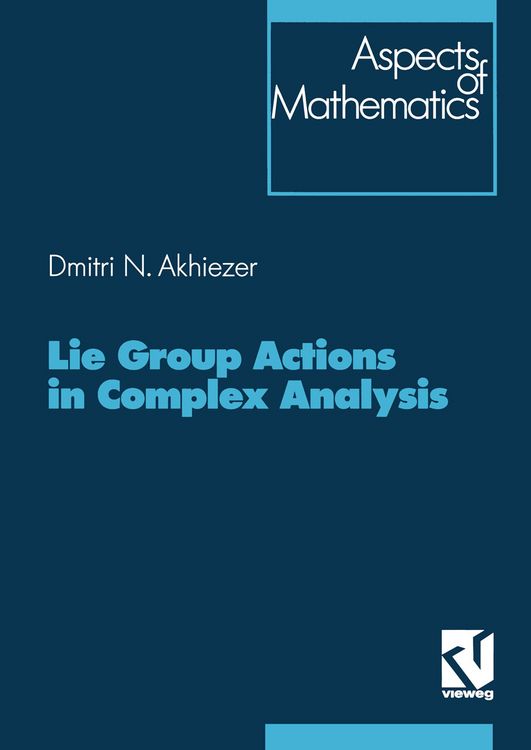 Produktbild: Lie Group Actions in Complex Analysis