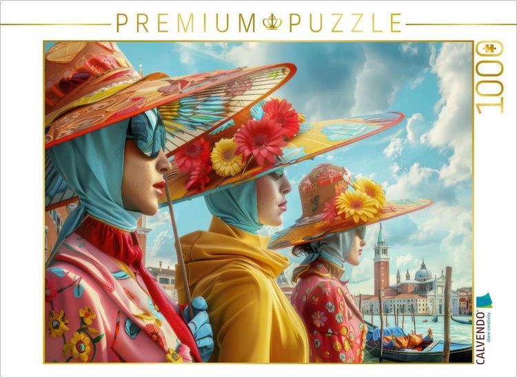 Produktbild: CALVENDO Puzzle Surrealistische Theaterszenen im venezianischen Stil | 1000 Teile Lege-Gr&ouml;&szlig;e 64x48cm Foto-Puzzle f&uuml;r gl&uuml;ckliche Stunden