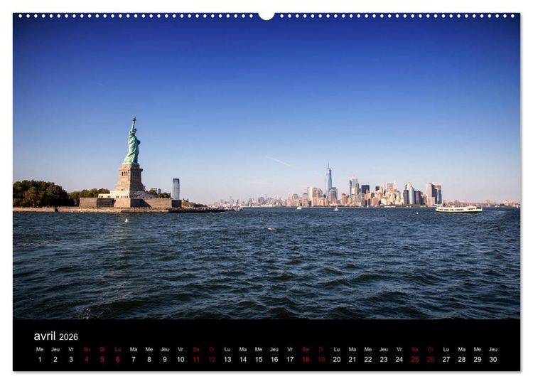 Produktbild: Balade New-Yorkaise, Manhattan (Calendrier mural 2026 DIN A2 vertical) calendrier de bureau