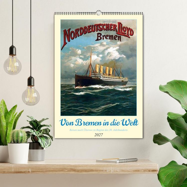 Produktbild: Von Bremen in die Welt - Reisen nach &Uuml;bersee zu Beginn des 20. Jahrhunderts (Wandkalender 2027 DIN A2 hoch), CALVENDO Monatskalender