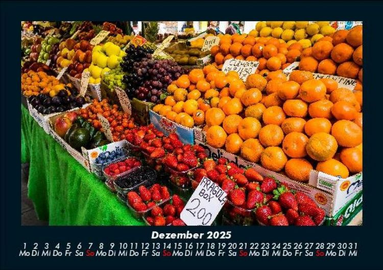 Produktbild: Obstkalender 2025 Fotokalender DIN A5