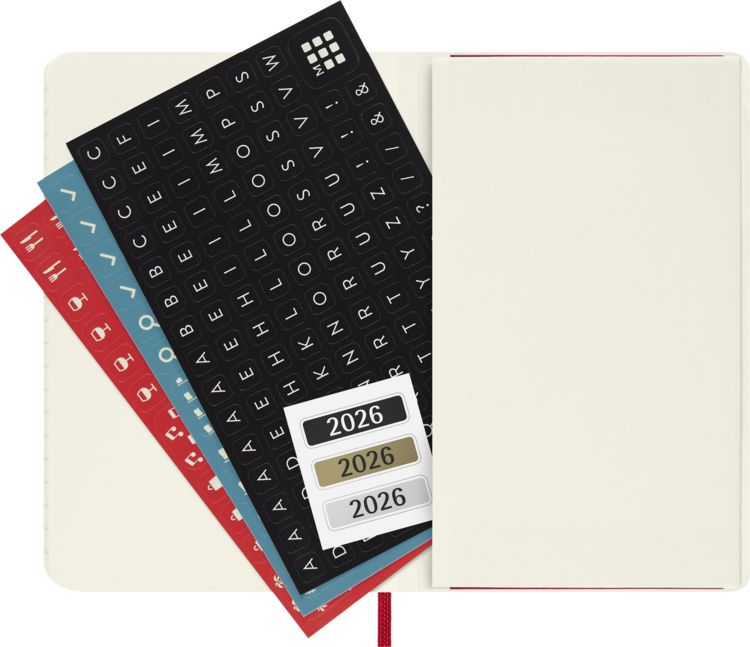 Moleskine 12 Monate Tageskalender 2024, Pocket/A6, Myrtengrün