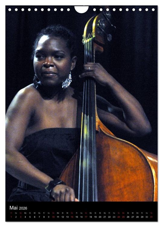 Produktbild: Jazz Frauen 2026 (Wandkalender 2026 DIN A4 hoch), CALVENDO Monatskalender