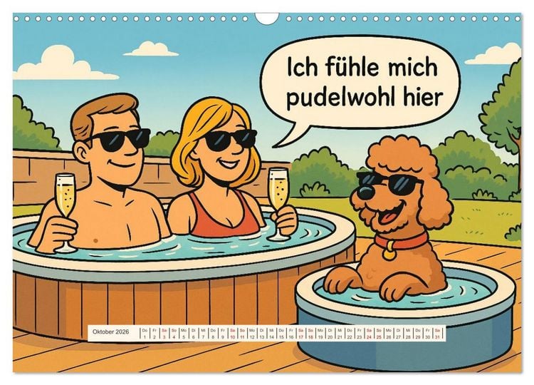 Produktbild: Tierischer Humor im Alltag (Wandkalender 2026 DIN A3 quer), CALVENDO Monatskalender