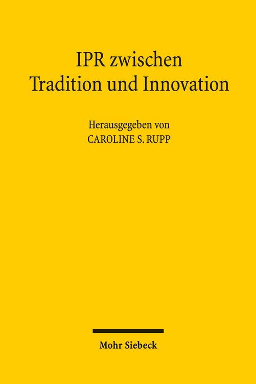 Produktbild: IPR zwischen Tradition und Innovation